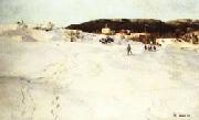 Frits Thaulow A Winter Day in Norway oil painting picture wholesale